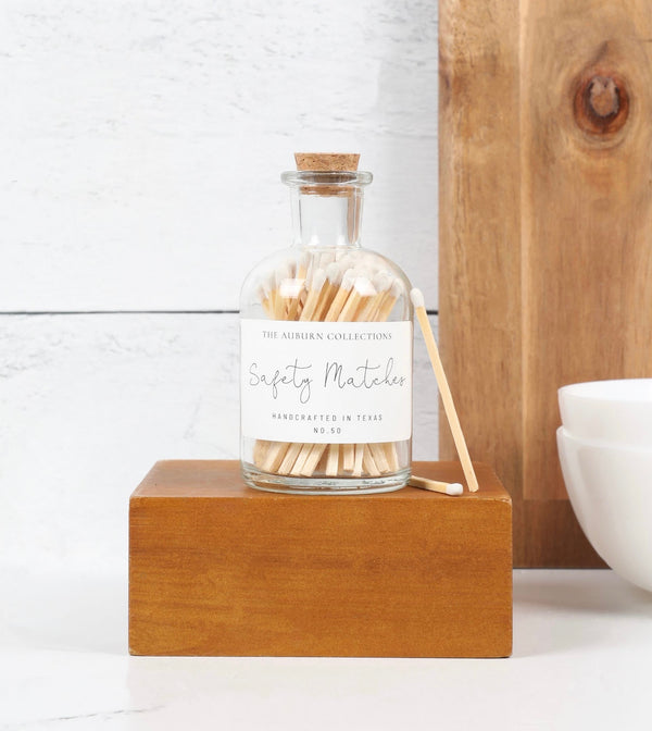 APOTHECARY SAFETY MATCHES + STRIKER JAR