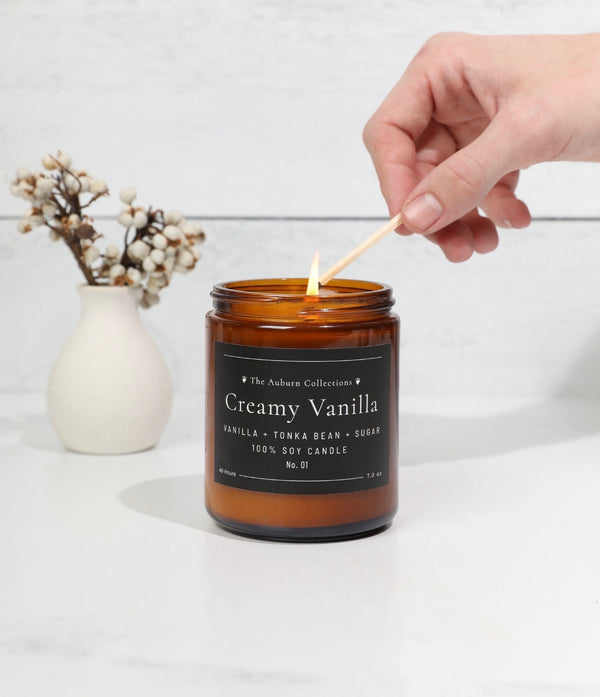 CREAMY VANILLA SOY WAX CANDLE