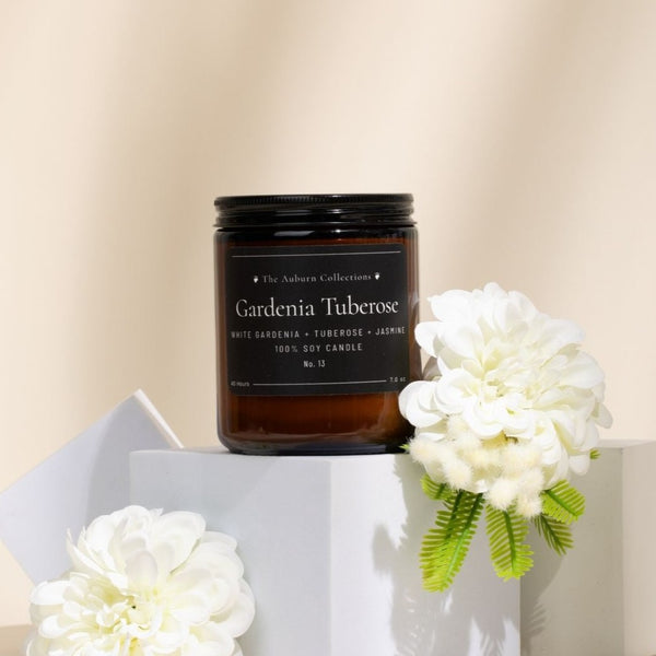 GARDENIA TUBEROSE SOY WAX CANDLE