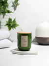 ROSE PETALS GREEN TUMBLER SOY CANDLE