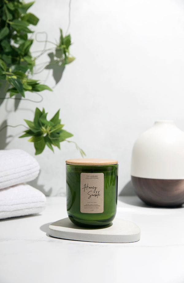 HONEYSUCKLE JASMINE GREEN TUMBLER SOY CANDLE