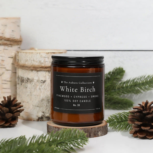 WHITE BIRCHWOOD SOY WAX CANDLE